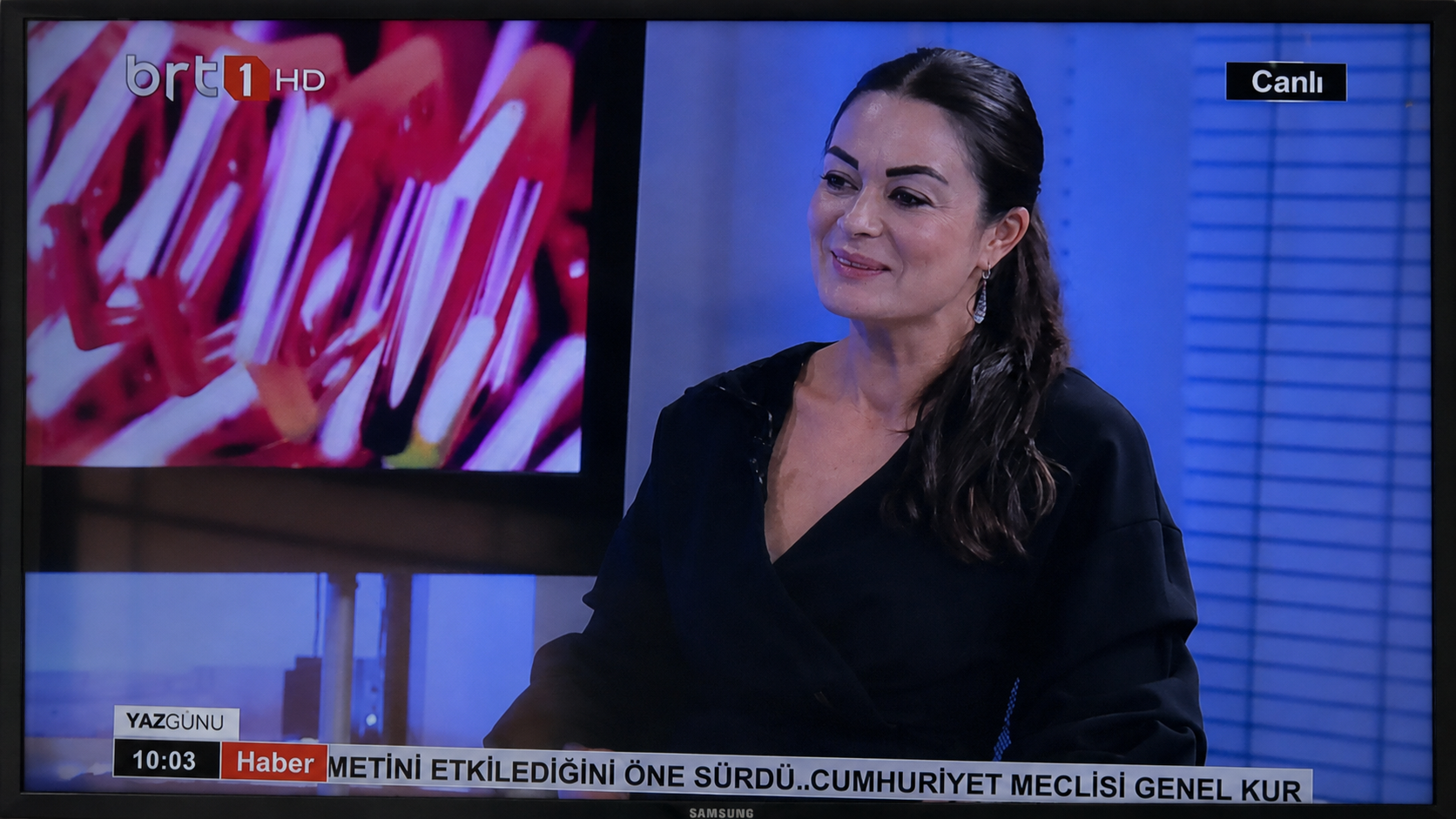 Kadriye Barbaros appearing live on BRT 1 HD